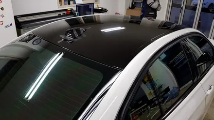 BMW F30 330i 루프스킨+본넷포인트데칼[수원랩핑+동탄랩핑+진팩토리+BMW루프스킨+F30루프스킨+F30데칼+본넷데칼+BMW포인트데칼] / 화성 동탄