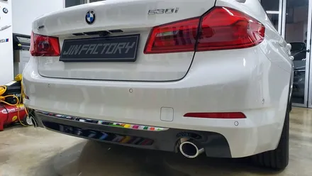 BMW G30 530i 디퓨저랩핑+사이드데칼[#화성랩핑#동탄랩핑#수원랩핑#진팩토리#BMW사이드데칼#BMW포인트랩핑#G30디퓨저랩핑] / 화성 동탄