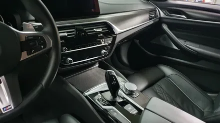 BMW G30 5시리즈 실내카본랩핑+크롬몰딩랩핑[#수원랩핑#동탄랩핑#오산랩핑#진팩토리#BMWG30#BMW실내랩핑#실내카본랩핑] / 화성 동탄