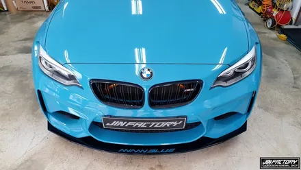 BMW F87 M2 프론트 에어로파츠 인스톨 [#화성랩핑#동탄랩핑#수원랩핑#진팩토리#BMWM2#M2프론트립#M2에어로파츠#진팩토리에어로파츠] / 화성 남여울