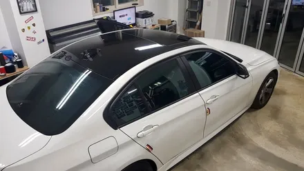 BMW F30 320D 루프스킨+사이드미러랩핑+사이드데칼[수원랩핑+동탄랩핑+진팩토리+BMW3시리즈+320D루프스킨+F30사이드데칼+BMW사이드미러랩핑+BMW그릴랩핑] / 화성 동탄