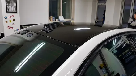BMW F30 330i 루프스킨+본넷포인트데칼[수원랩핑+동탄랩핑+진팩토리+BMW루프스킨+F30루프스킨+F30데칼+본넷데칼+BMW포인트데칼] / 화성 동탄