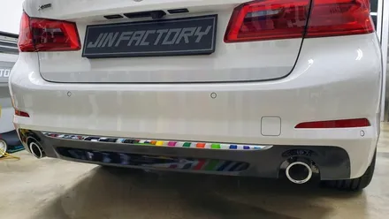 BMW G30 530i 디퓨저랩핑+사이드데칼[#화성랩핑#동탄랩핑#수원랩핑#진팩토리#BMW사이드데칼#BMW포인트랩핑#G30디퓨저랩핑] / 화성 동탄