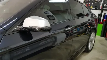 BMW F10 5시리즈 사이드미러랩핑[수원랩핑+동탄랩핑+진팩토리+포인트랩핑+BMWF10+F10사이드미러+사이드미러랩핑] / 화성 동탄