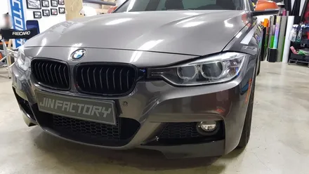 BMW F30 순정사이드데칼 + 프론트 스플리터랩핑[#수원랩핑#동탄랩핑#진팩토리#화성랩핑#스플리터랩핑#사이드데칼#M퍼포먼스데칼#F30사이드데칼#BMW랩핑] / 화성 동탄