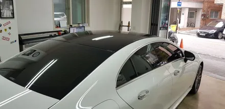 벤츠 CLS 루프스킨+실내센터페시아랩핑[#화성랩핑#동탄랩핑#수원랩핑#진팩토리#벤츠CLS#CLS루프스킨#CLS실내랩핑] / 화성 동탄