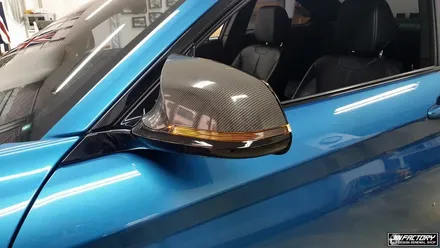 BMW M2 사이드미러 어셈블리 교체&사이드미러커버랩핑[#화성랩핑#동탄랩핑#수원랩핑#진팩토리#BMWM2#BMW사이드미러교체#사이드미러랩핑#SOTT카본랩핑] / 화성 남여울