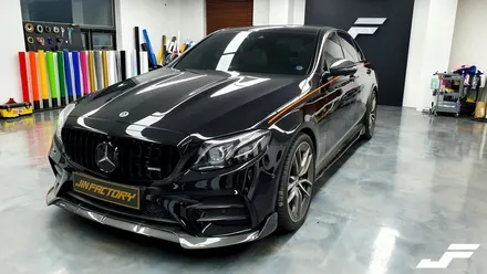 벤츠 E53AMG 크롬딜리트랩핑+커스텀라인데칼[#화성랩핑#오산랩핑#동탄랩핑#수원랩핑#진팩토리#E클래스크롬죽이기#E클래스포인트랩핑] / 화성 남여울