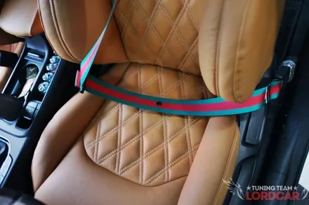 i30 pd 컬러안전벨트 구찌스타일로 오렌지색 리무진시트에 포인트! / 서울 중랑