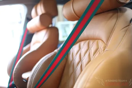 i30 pd 컬러안전벨트 구찌스타일로 오렌지색 리무진시트에 포인트! / 서울 중랑
