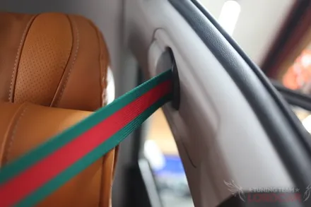 i30 pd 컬러안전벨트 구찌스타일로 오렌지색 리무진시트에 포인트! / 서울 중랑