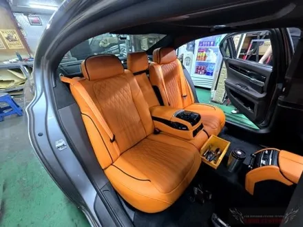 BMW F02 7시리즈 실내 커스텀, 에르메스 오렌지 제대로 터졌습니다 / 서울 중랑