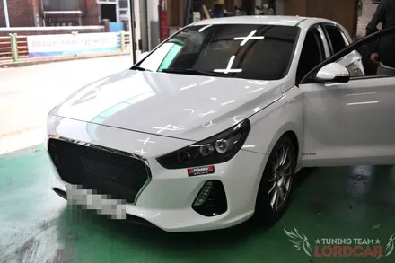 i30 pd 컬러안전벨트 구찌스타일로 오렌지색 리무진시트에 포인트! / 서울 중랑