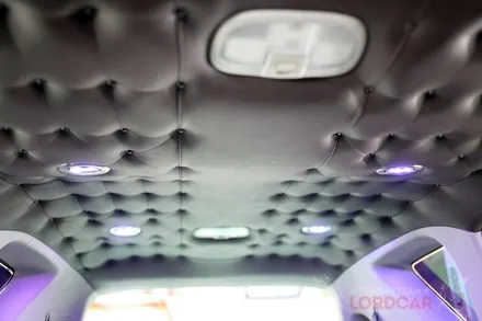 렉스턴w 초코브라운 컬러 리무진시트와 천장엠보싱으로 분위기 바꾸기 ! / 서울 중랑