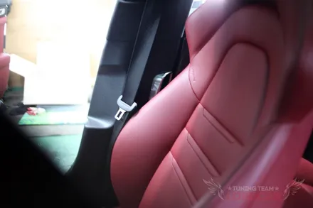 포르쉐 파나메라 자동차 컬러안전벨트로 옐로 포인트 !! / 서울 중랑