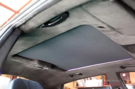 천장,필러 스웨이드 트리밍 및 도색! 고질병 썬블라인드 교체까지! BMW 5GT 시공 입니다. / 서울 중랑