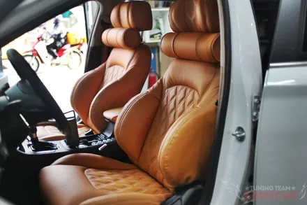 i30 pd 컬러안전벨트 구찌스타일로 오렌지색 리무진시트에 포인트! / 서울 중랑