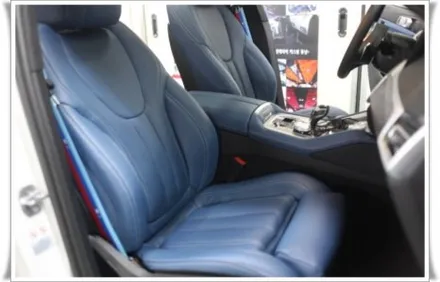 BMW X6 자동차시트교체 블루컬러 나파가죽으로 고급지게 ! / 서울 중랑