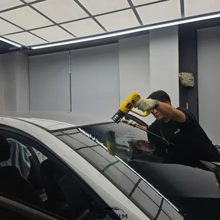 울산 송정동 썬팅 대우 라세티 깔끔하게 재시공 / 울산 북구