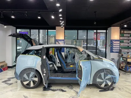 bmwi3 썬팅/하버캠프세라믹본드/하버캠프 미사망월점/실내랩핑/리얼우드/텐토르하남점 / 하남 망월동