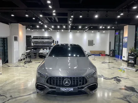 벤츠반사필름 썬팅/벤츠 amg cla 45s 썬팅/블락포디 스카이블루/ 텐토르하남점 / 하남 망월동