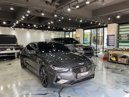 제네시스G70전체랩핑/텐토르하남점/사틴블랙 / 하남 망월동