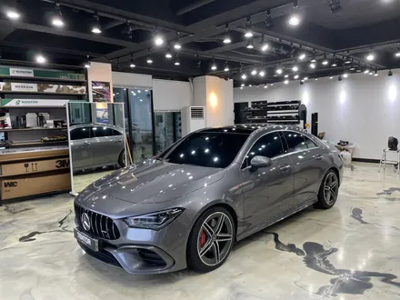 벤츠반사필름 썬팅/벤츠 amg cla 45s 썬팅/블락포디 스카이블루/ 텐토르하남점 / 하남 망월동