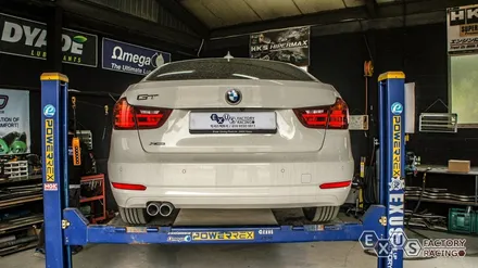 BMW 3GT 구조변경 필요없는 순정형 듀얼배기 / 실버크롬 듀얼팁 - 성남 분당 용인 배기 튜닝샵 익서스팩토리 / 용인 처인구