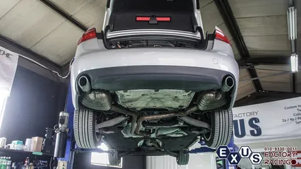 아우디 A6 3.0 TDI 콰트로 퍼포먼스 듀얼배기 / JSR 원형듀얼 블랙크롬팁 - 성남 분당 용인 배기튜닝샵 익서스팩토리 / 용인 처인구