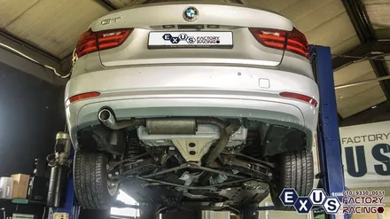 BMW 3GT 듀얼배기 튜닝 / 구조변경 필요없는 순정형 듀얼배기 / JSR 89파이 원형듀얼팁 - 성남 분당 용인 배기 튜닝샵 익서스팩토리 / 용인 처인구