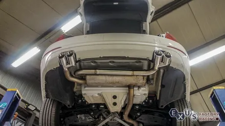 BMW 3GT 구조변경 필요없는 순정형 듀얼배기 / 실버크롬 듀얼팁 - 성남 분당 용인 배기 튜닝샵 익서스팩토리 / 용인 처인구