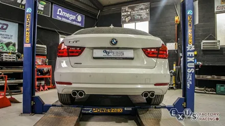 BMW 3GT 구조변경 필요없는 순정형 듀얼배기 / 실버크롬 듀얼팁 - 성남 분당 용인 배기 튜닝샵 익서스팩토리 / 용인 처인구