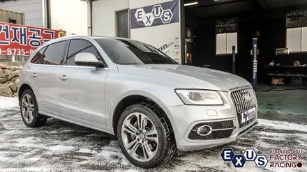 아우디 Q5 45TDI 머플러팁 튜닝 / JSR 114.3파이 대구경 싱글팁 교체 - 성남 분당 용인 배기 튜닝샵 익서스팩토리 / 용인 처인구