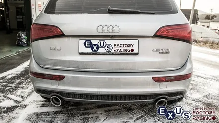 아우디 Q5 45TDI 머플러팁 튜닝 / JSR 114.3파이 대구경 싱글팁 교체 - 성남 분당 용인 배기 튜닝샵 익서스팩토리 / 용인 처인구