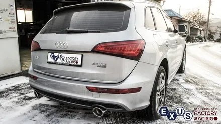 아우디 Q5 45TDI 머플러팁 튜닝 / JSR 114.3파이 대구경 싱글팁 교체 - 성남 분당 용인 배기 튜닝샵 익서스팩토리 / 용인 처인구