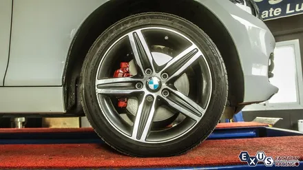 BMW 118d 듀얼팁 장착 / 이미테이션 듀얼배기 / JSR 76파이 듀얼팁 블랙크롬 - 성남 분당 용인 배기 튜닝샵 익서스팩토리 / 용인 처인구