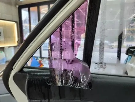 [한보자동차용품] 올 뉴 모닝 썬팅 재시공. / 제주도 제주시