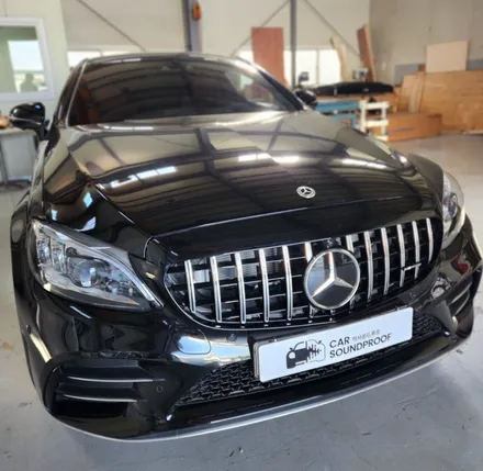 벤츠C클래스 AMG 도어, 휀더 방음. / 부산 강서