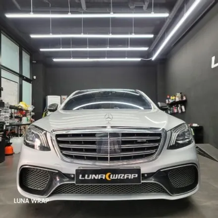 W222 S클래스 평범한 은색 차량도 루나랩의 손길을 거치면?? 김포랩핑은 루나랩으로! / 김포 김포한강7로