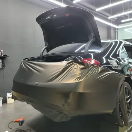 벤츠 W222 S63 AMG 무광 다크골드 전체랩핑 + 전체크롬죽이기 / 김포시 마산동