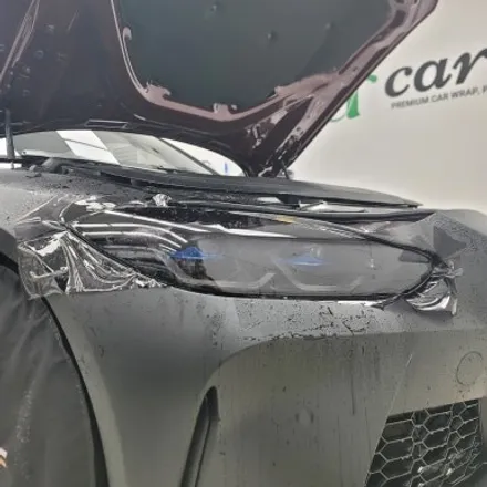 BMW i4 50i M4개조차량! 전체랩핑 제거후 재시공 + 라이트PPF 전,후면시공기 / 김포시 마산동