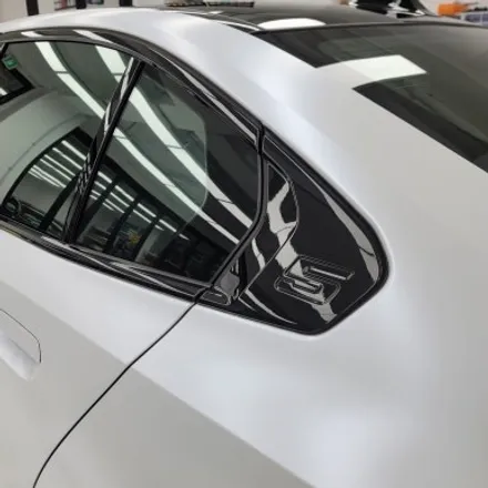 BMW 530E 무광, 사틴펄화이트 랩핑 단정하게 시공기 / 김포시 마산동