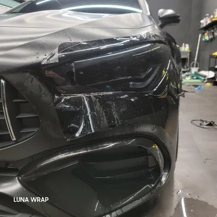 블랙포스 야수느낌으로 벤츠 CLA45 S AMG 랩핑하기 / 김포시 마산동