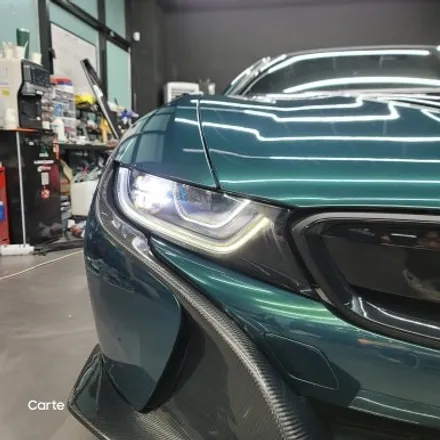 BMW I8 타이니봇 고광택 메탈린 로얄 그린 전체랩핑 시공! / 김포시 마산동