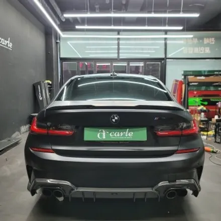 우주명차 BMW M340i 사틴블랙 전체랩핑 미친퀄리티를 보여드리겠습니다. / 김포시 마산동
