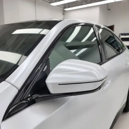 BMW 530E 무광, 사틴펄화이트 랩핑 단정하게 시공기 / 김포시 마산동
