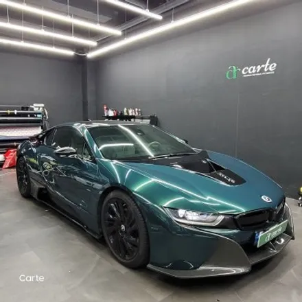 BMW I8 타이니봇 고광택 메탈린 로얄 그린 전체랩핑 시공! / 김포시 마산동