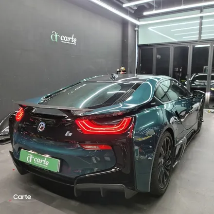 BMW I8 타이니봇 고광택 메탈린 로얄 그린 전체랩핑 시공! / 김포시 마산동