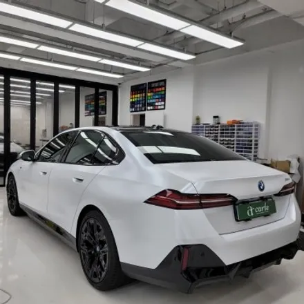 BMW 530E 무광, 사틴펄화이트 랩핑 단정하게 시공기 / 김포시 마산동