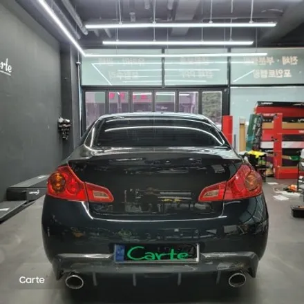 인피니티 G37S랩핑 전체적으로 완벽한 랩핑 시공으로 도장면같은 올블랙으로! / 김포시 마산동